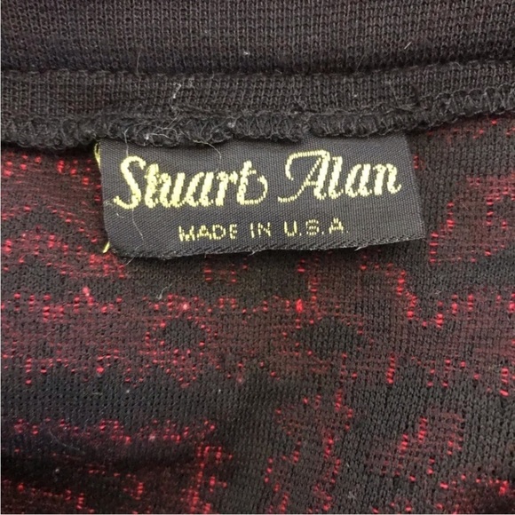 Vintage Stuart Alan Long Sleeve Red/Black Blazer/Jacket Size 18 - Picture 4 of 5